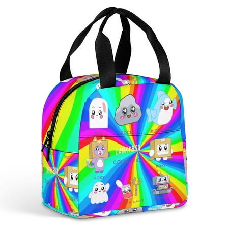 

Lanky Box 1 Portable Thermal Insulation And Cold Preservation Dinner Bag Anime Cooler Bag Reusable Grocery Bags Large Capacity Lightweight Ideal for Work School Picnics ，Aluminum Foil Thermal Insul