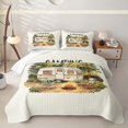 thumbnail image 2 of Erosebridal Outdoor Camping Adventure Twin Quilt Set,3D Camper Print Twin Coverlet Set Fore Boys Kids,2-Piece, 2 of 7