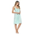thumbnail image 3 of Casual Nights Women's Satin Lace Camisole Nightgown, 3 of 5