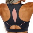thumbnail image 3 of White Mark Women's Cut Out Back Mesh Sports Bra, 3 of 5