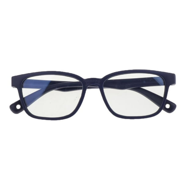 Gafas flexibles con bloqueo de luz azul para niños, antifatiga visual para videojuegos y ordenador Azul oscuro
