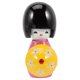 thumbnail image 1 of Japanese Kimonos Doll Decorative Ornament Made of Plastic Watermelon Red Color Fits Desktop, 1 of 4