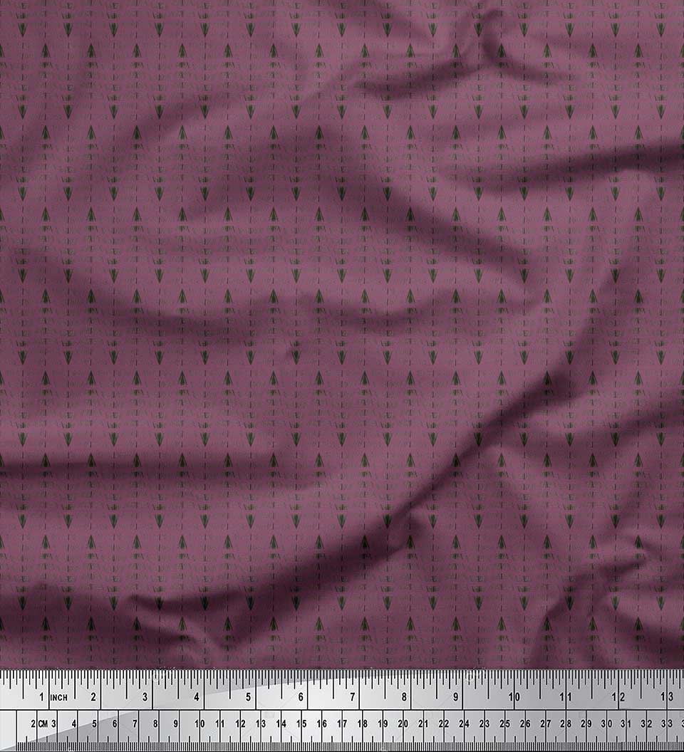 Soimoi Cotton Duck Fabric Hand Drawn Line Shirting Decor Fabric Printed Yard 42 Inch Wide