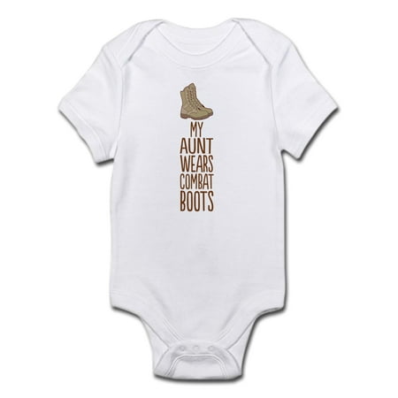 

CafePress - My Aunt Wears Combat Boots Body Suit - Baby Light Bodysuit