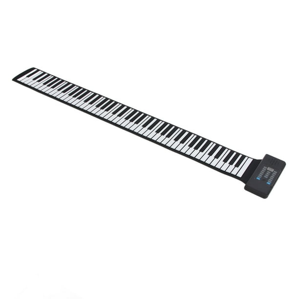 Piano Con Teclado Enrollable, Portátil Recargable, 128 Tonos, 15 Canciones De Demostración, 88 Teclas, Piano Enrollable, Pantalla LED, Función MIDI Para Niños Principiantes,