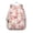 Pink Bichon Frise, variant on Paw Prints Backpack for School,Cute School Bag,Schoolbag with Adjustable Shoulder Straps & Padded Back,15"x11.42"x5.5"