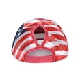 thumbnail image 3 of QSAWXQZ Women's Baseball Cap Independence Day Flag Hollow Out Mesh Adjustable Cotton Outdoor Sun Hat Lightweight Travel Headwear Free Size, 3 of 5