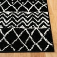 thumbnail image 3 of SAFAVIEH Tulum Glen Moroccan Geometric Area Rug, 10' x 10' Square, Black/Ivory, 3 of 7