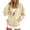 C368 Beige, variant on CONZONE Long Sleeve Hoodies For Women Drawstring Zipper Hooded Sweatshirts For Women Solid Color Cozy Fall Winter Womens Hoodies With Pocket