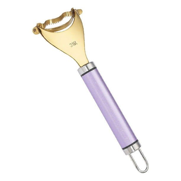 Pelador de mazorcas de maíz, práctico cepillo para maíz para chefs, comestibles, utensilio de cocina Violeta