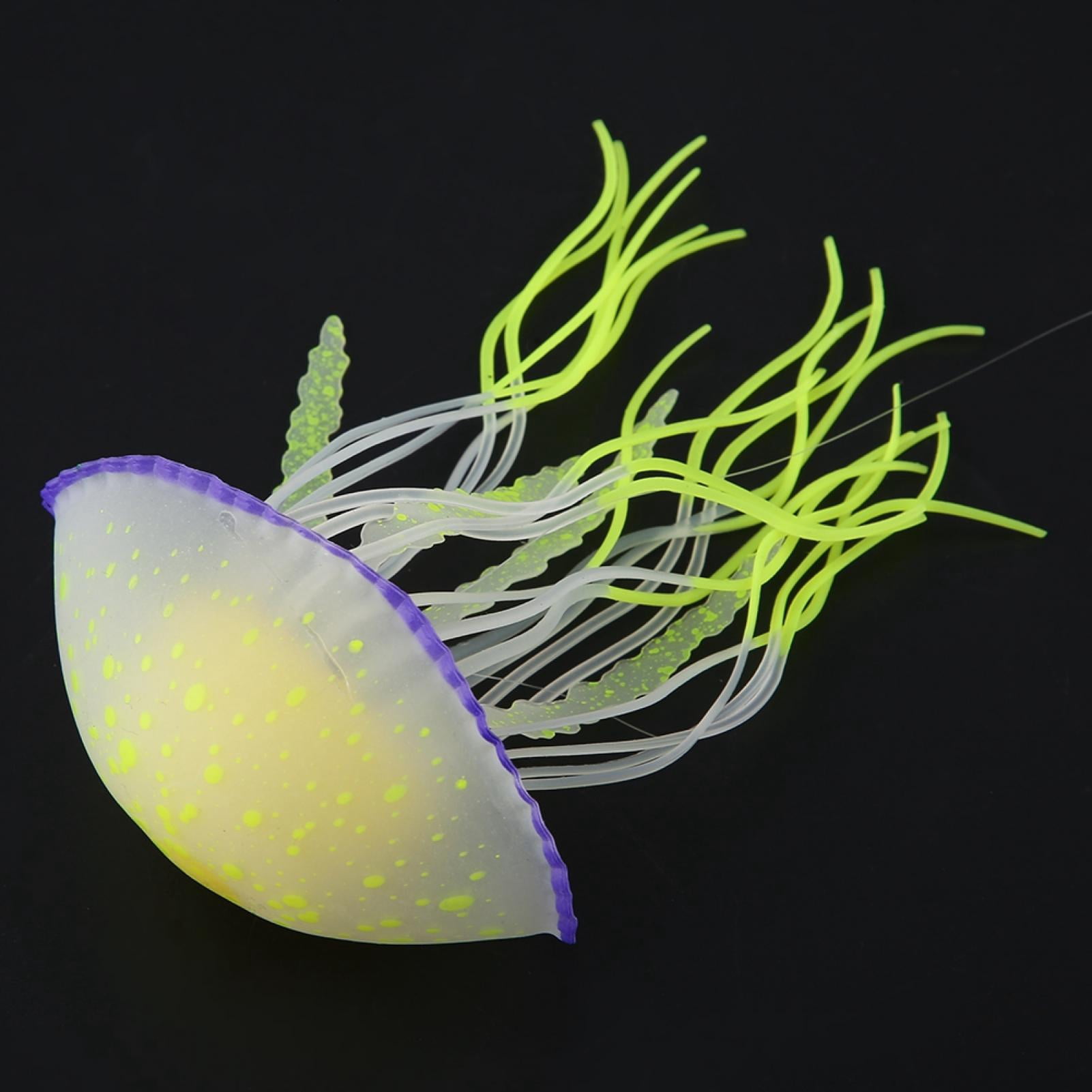 Fish Tank Ornament Vivid Fish Tank Jellyfish, Fish Tank Decoration, 2.6x4.5inch Fish Tank Office Garden Aquarium Household