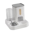 thumbnail image 3 of Comedero y dispensador de agua para mascotas Salvador fuente de agua automática desmontable para perros y conejos pequeños y medianos Gris, 3 of 10