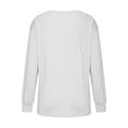 thumbnail image 4 of Diufon Fall Womens Long Sleeve Tops Casual Solid Color Tunics Round Neck Breathable Blouses, 4 of 5