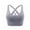 Gray, variant on Womens Sports Bra Padded Bra Yoga Crop Tank Tops Fitness Workout Running Top
