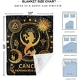 thumbnail image 4 of Cancer Gifts for Women, Cancer Blanket 60"X 50",Cancer Zodiac Gifts for Women, Cancer Astrology Throw Blanket April Birthday Gifts for Women, 4 of 6