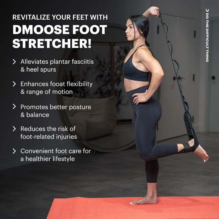 DMoose Calf Stretcher & Foot Stretcher for Plantar Fasciitis - Hamstring  Stretcher Stretching Strap for Achilles Tendonitis, Leg Stretcher Ligament
