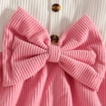 thumbnail image 5 of Mnyotv Baby Girls Clothes Cute Bow Rompers with Headbands Long Sleeve Jumpsuits Fall Winter Outfits for Infants Size 12-18 Months, 5 of 6