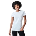 thumbnail image 6 of Cupcake Stickers With Doodle Hearts Women's Vivid White Crew Neck Short Sleeve Top-XS, 6 of 6