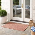 thumbnail image 3 of SAFAVIEH Courtyard Blazhe Chevron Indoor/Outdoor Area Rug, Red/Beige, 4' x 5'7", 3 of 12