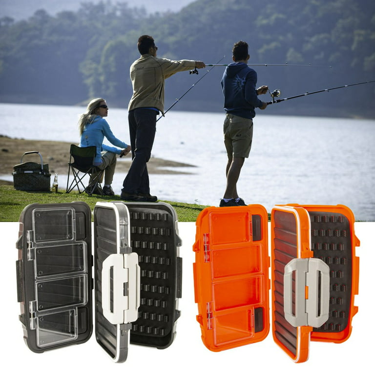 Double Sided Fishing Lure Storage Box Shockproof Sealed Waterproof Tackle  Box 