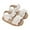 White, variant on Otqutp Summer Sandals for Kids Baby Toddler Girls PU Leather Soft Open Toe Summer Sandals Flower Princess Flat Shoes for Summer Flat Sole Shoes