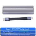 thumbnail image 4 of M.2 NVMe NGFF SSD Enclosure USB 3.2 GEN 2 to M.2 SSD 20Gbps Solid State Drive M.2 Case Box for 2230/2242/2260/2280 SSD, 4 of 8