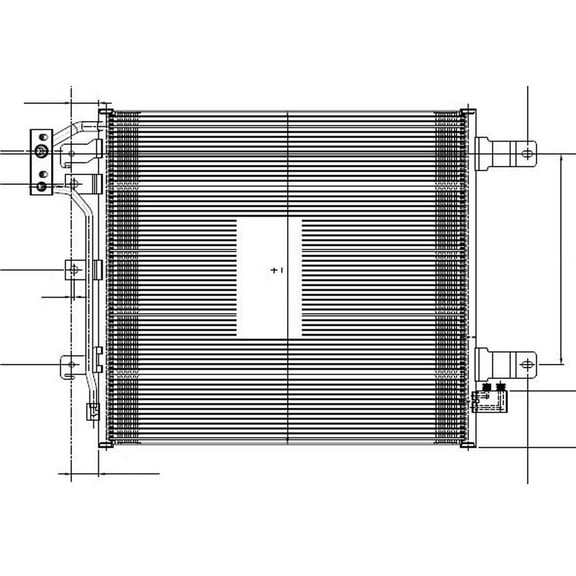 A/C Condenser Fits select: 2015-2018 JEEP WRANGLER UNLIMITED, 2012-2014 JEEP WRANGLER