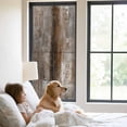 thumbnail image 3 of Brown Window Privacy Film, Retro Oil Painting Modern Abstract Art Aesthetics Static Cling UV Sun Blocking Tint Film Heat Control Windows Films for Bedroom Bathroom, Window Stickers 23.6"x59", 3 of 8