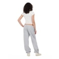 thumbnail image 5 of Forever 21 Women's Heather Grey Low-Rise Fleece Jogger, XS, 5 of 6