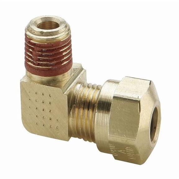 Parker Elbow, Brass, Comp. 3/16 in, MNPT 1/8 in VS269NTA-3-4