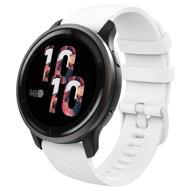 Correa para Reloj MoKo de Silicona 18mm para Garmin Blanca