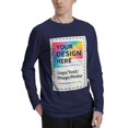thumbnail image 4 of USPEED Personalized Tee Custom Long Sleeve Shirts for Men Design Your Own Image Text Photo Front/Back Print, 4 of 7