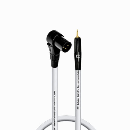 Coluber Cable Right Angle Male XLR - 3.5 TS Male 3-Pin Microphone Connector