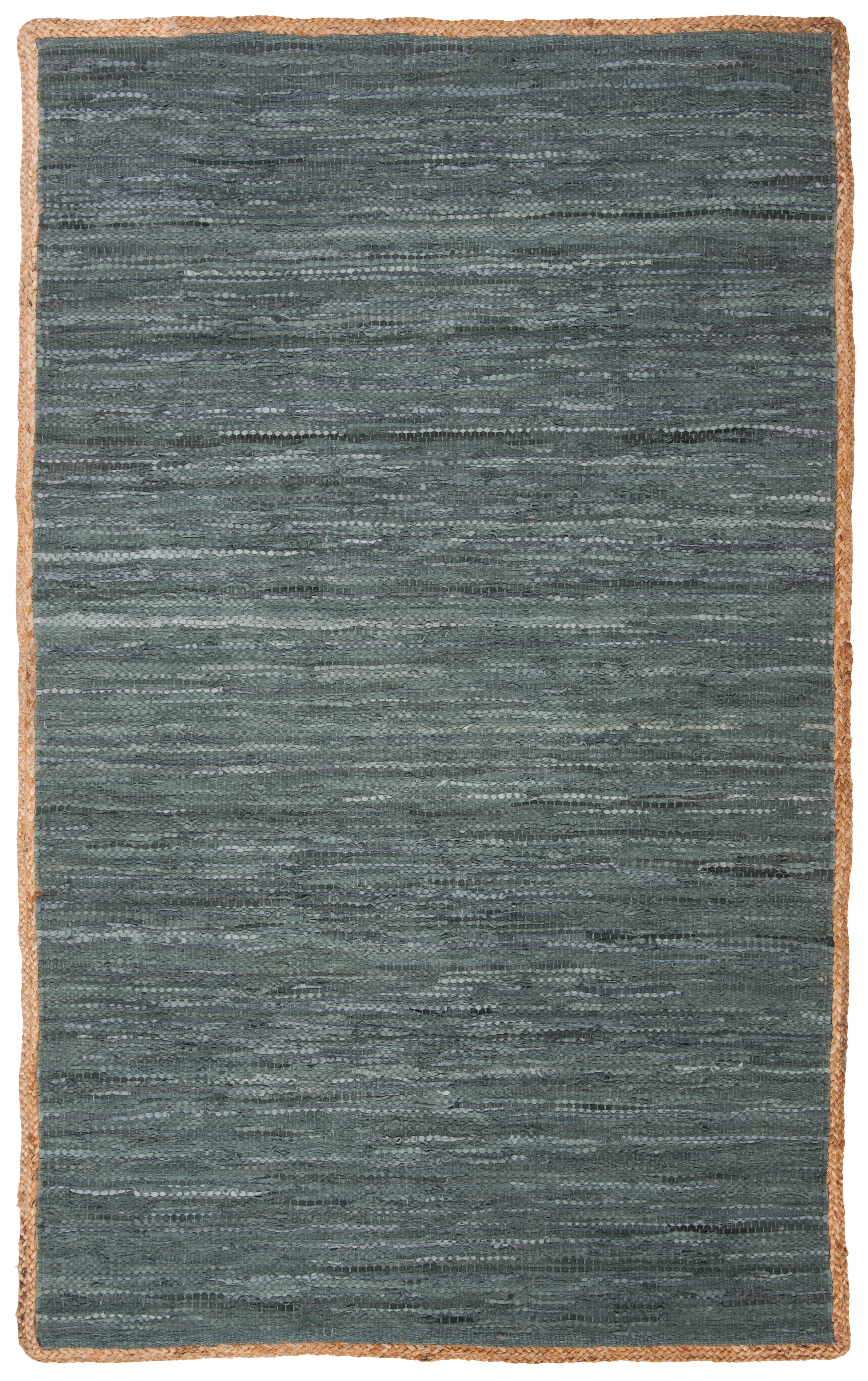 SAFAVIEH Cape Cod Ainsley Texture/Embroidery Area Rug, Gray/Natural, 6' x 9'