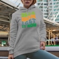 thumbnail image 2 of Dear Mom, I Get It Now, Groovy Retro Wavy Text Merch Gift, Heather Grey Hooded Sweatshirt or Hoodie, Medium, 2 of 5