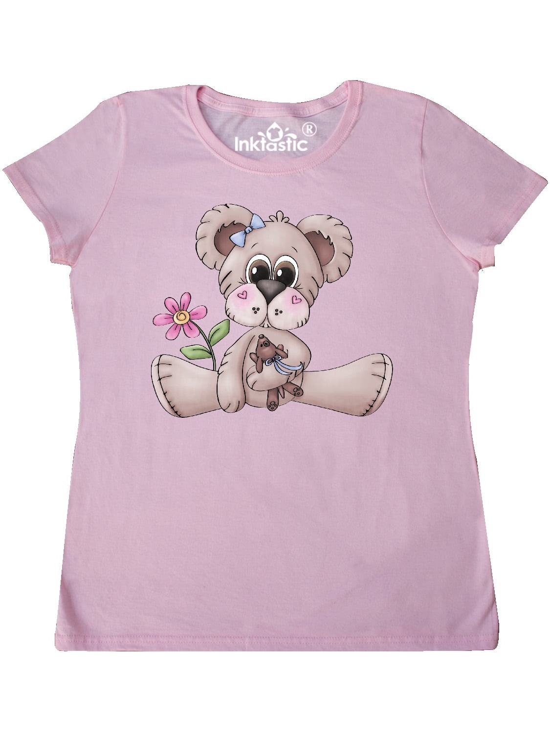 INKtastic - Teddy Bear's New Puppy Women's T-Shirt - Walmart.com - Walmart.com