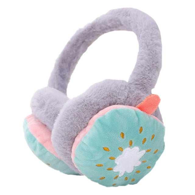 Cache-oreilles Ajustables pour Femmes et Enfants, Fruits, Hiver, Chauds, Pliants, Cache-Oreilles Chauds, Dessin Animé, Cache-Oreilles Froids