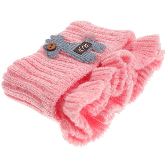 MEIBUTYUP Toddler Winter Scarf Knitted Scarf Pink 1Set Neck Wrap Camping
