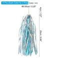 thumbnail image 2 of Uxcell Bike Streamers, Colorful Scooter Handlebar Tassels Grips Ribbon Accessories Decorations, Red/Blue Silver 2 Set, 2 of 6