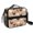 Rooster and Egg, variant on Rooster and Egg Brown Pattern Insulated Lunch Bag with Shoulder Strap and Bottle Holder,Bento School Lunch Bag Box,11x9.5x3.5 Inches