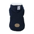 thumbnail image 2 of Cheers.US Pet Sweater High Collar Hooded Solid Color Handmade Clothes Small Winter Warm Coats,Warm, Fashion, Comfortable for Small Dog and Cat, 2 of 11