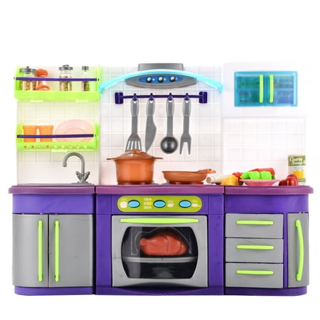 Battery Powered Plastic Play Kitchen  Set  Pretend Play 