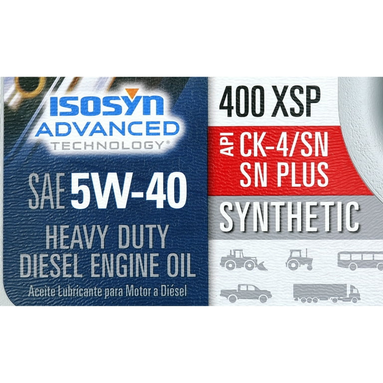 Chevron Delo 400 XSP Synthetic 5W-40 Heavy Duty Diesel Motor Oil, 1 Gallon  