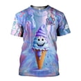 thumbnail image 2 of Personalized Ice Creams 3D Shirt with Name, Custom Ice Cream Shirts for Team Men Women (Red, S), 2 of 9