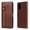 Brown, variant on For Xiaomi Poco M3 / Redmi Note 9 4G Fashion Calf Texture Zipper Horizontal Flip Leather Case with