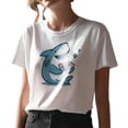 thumbnail image 4 of T-Shirts Décontractés en Coton Y2K pour Femmes, Amusants et Originaux, avec Graphique d'Animal, pour Style Rétro de Rue et Usage Quotidien, Tailles P-5TG, 4 of 5