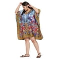 thumbnail image 4 of Gypsie Blu Women Tunics Dress Short 3/4 Sleeves Caftans for Ladies Casual Dresses, 4 of 7