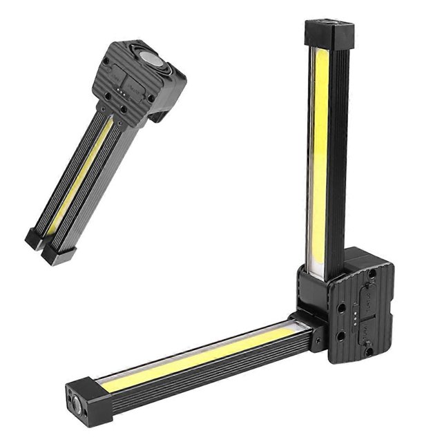 Rechargeable COB LED Flashlight USB Portable Work Light with Magnetic Base Hanging Hook Ideal for Car Repair and Camping