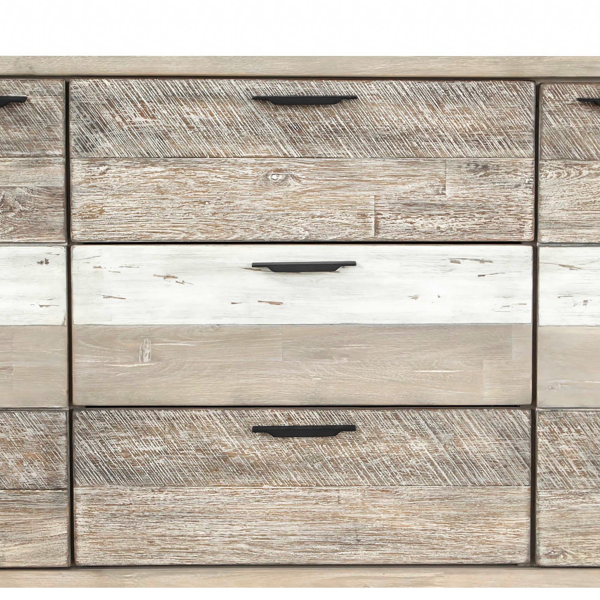 Bridges Sideboard Buffet Cabinet in Two Tone Acacia Wood