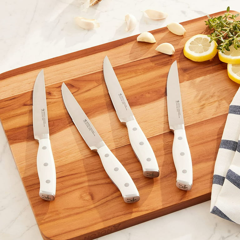 Henckels Forged Accent Set Of 4 Steak Knife Set, German Engineered Informed  By 100+ Years Of Mastery, White : Target